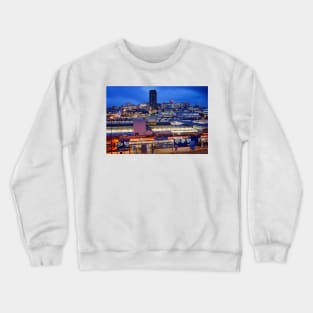 Sheffield Skyline at Night Crewneck Sweatshirt